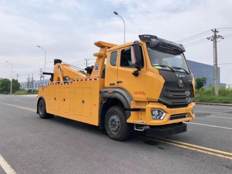 重汽豪瀚拖吊聯(lián)體黃牌清障車(chē)
